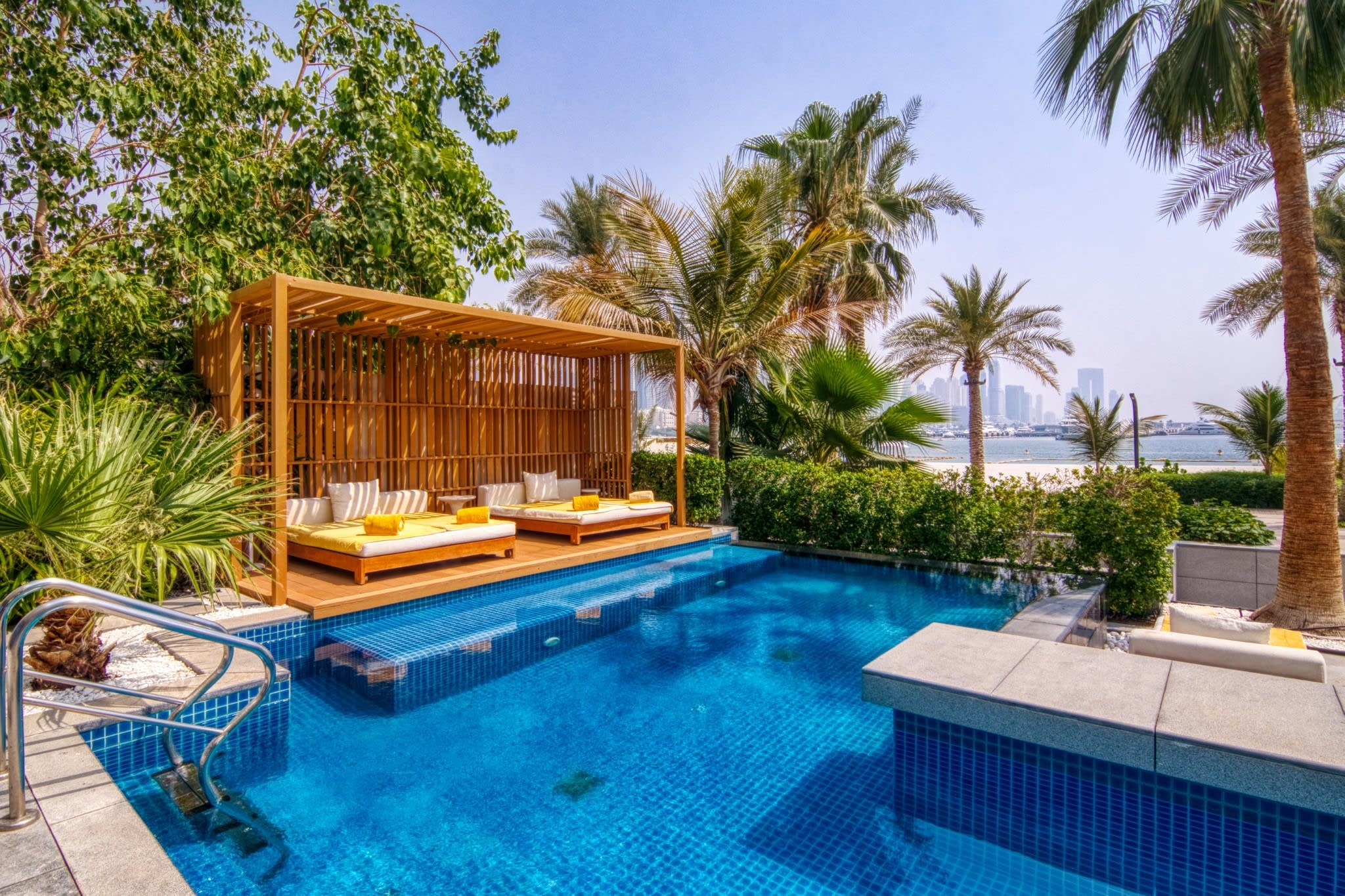 Private pool and cabana