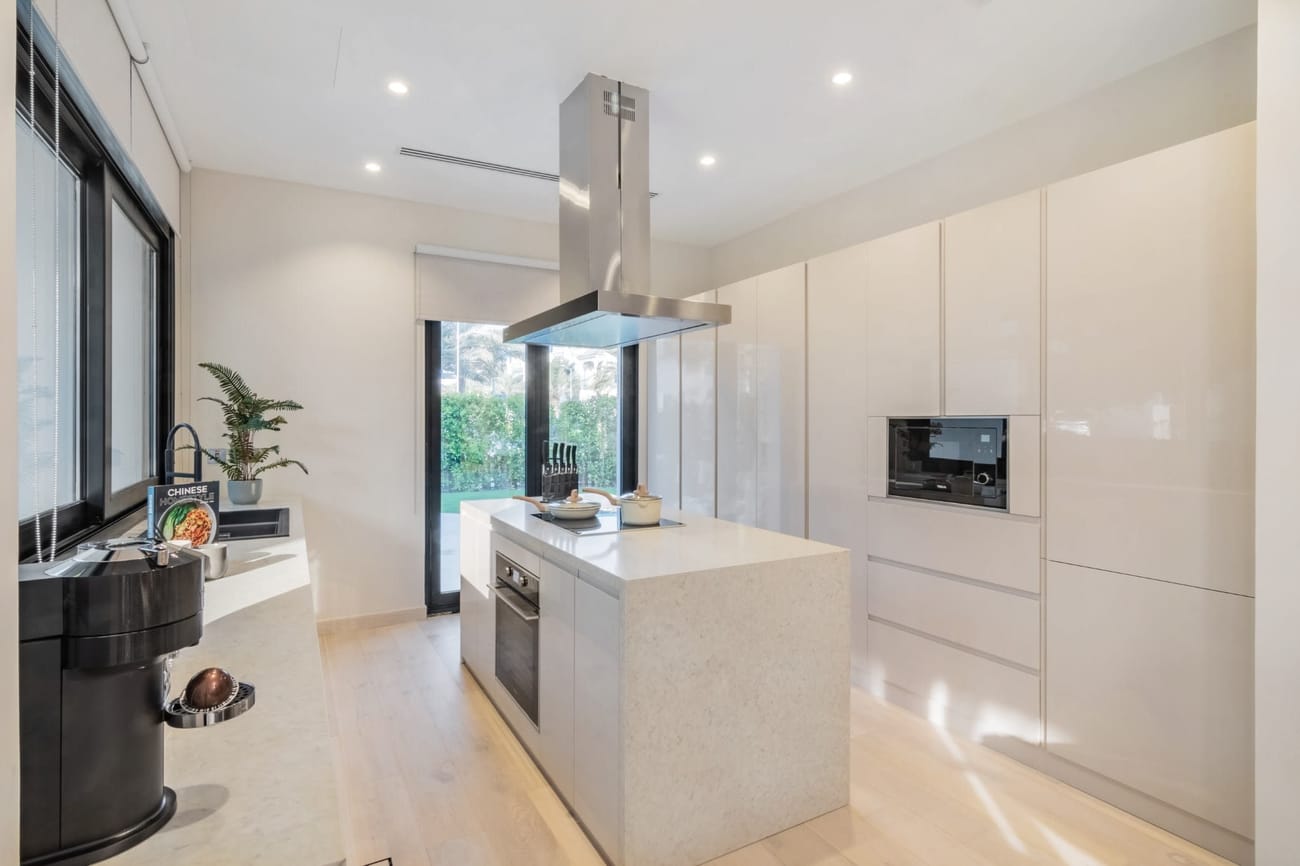 Kitchen at the Palma Residences villa, ready for the next guests