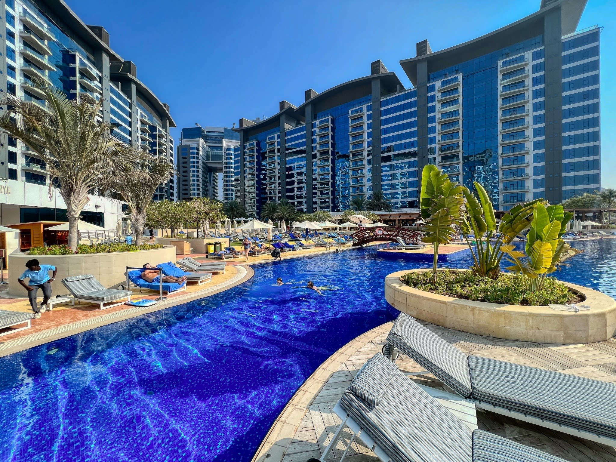 Resort pool at Oceana Residences, Palm Jumeirah